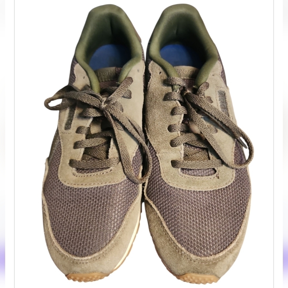 Reebok Ultra SL Women Olive Green Sneaker Suede Mesh Retro Running Shoe Size 7.5 - Picture 4 of 7